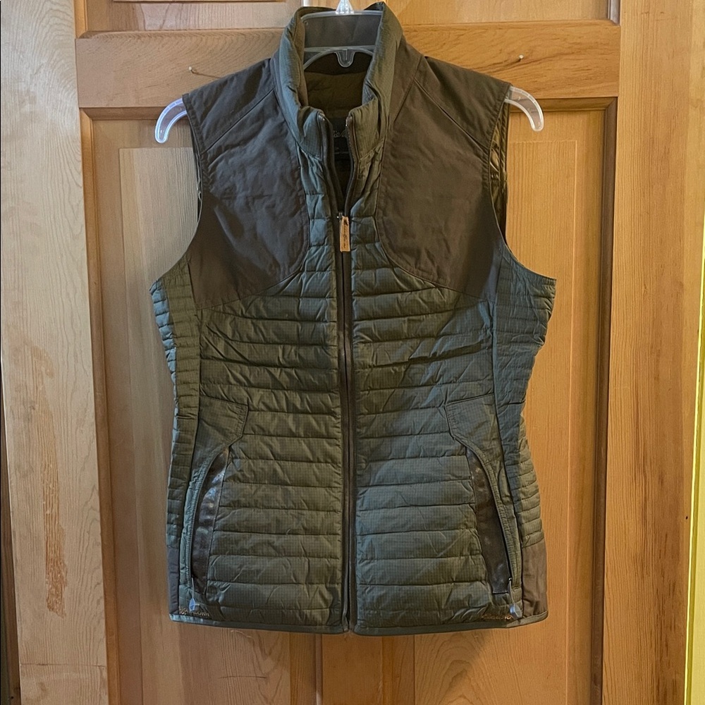 Eddie Bauer Olive Green Quilted Vest